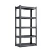 Industrial Heavy Duty Metal Garage Shelving Unit 5 Tier Adjustable Storage Rack - Brushed Nickel - Image 4