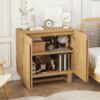 2 Door Cabinet, Suitable For Bedroom - Natural - Image 6