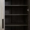 Mia Farmhouse Shoe Cabinet With 6 Shelves - Gray - Image 4