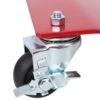 Heavy Duty Steel Vehicle Dollies With Brakes 2500Lbs Capacity Red 4 Pack - Red - Image 12