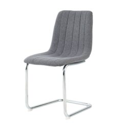 Modern Simple Light Luxury Dining Chair With Metal Legs For Home And Bedroom, (Set of 2) - Dark Gray
