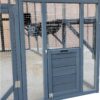 Spacious Wooden Cat Catio Outdoor Kitty House With Bridges And Roof Cover - Gray - Image 10
