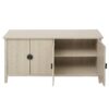 4 Door Sideboard, Carved Sideboard Buffet Cabinet With Storage, Modern Coffee Bar Cabinet With Adjustable Shelf For Living Room, Dining Room, Kitchen - Natural - Image 15