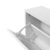 2 Door Shoe Rack, Rattan, Double Layer, Suitable For Living Room, Hallway - White - Image 15