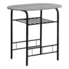 3 Pieces Dining Table Set, Small, Contemporary & Modern - Gray - Image 2