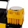 Heavy Duty 12V Dual Cylinder Air Compressor, Tire Inflator With Gauge - Yellow / Black - Image 12