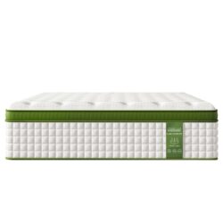 12" King Hubrid Mattress With Gel Memory Foam And Pocket Springs - Green