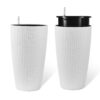 Faux Rattan Tall Planters Set With Water Level Monitor And Automatic Watering, Polypropylene - Black / Gray - Image 10