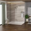 Multi Function Adjustable Hand Shower 7 Function Hand Shower, Wall Mounted - Brushed Nickel - Image 6
