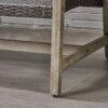 Hampton - Outdoor Wood And Wicker Loveseat - Gray - Image 13