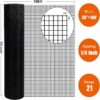 Vinyl Coated Hardware Cloth, Welded Wire Fence For Poultry And Home Improvement - Black - Image 3