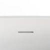 Soaking Bathtub, Freestanding, Solid Surface - Matte White - Image 9