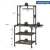 Heavy Duty 3D Printer Stand With Filament Storage Rack - Black - Image 3