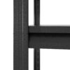 Heavy Duty 5 Tier Adjustable Metal Shelving Unit With Pegboard And Wheels For Multipurpose Storage - Black - Image 9