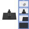 Ultra Thin 8" Square Rain Shower Head 304 Stainless Steel, Wall / Ceiling Mounted - Black - Image 9