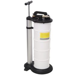 9L Pneumatic/Manual Oil Extractor Pump For Automotive Fluids - White / Black