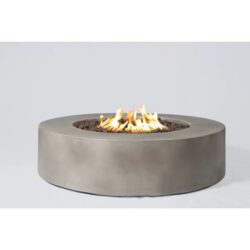 Reinforced - Outdoor Fire Pit Table Durable Construction - Gray