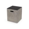Modern Design Mgo Tank Holder Side Table With Ceramic Top - Black / Gray - Image 7