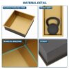 12" X 12" Stainless Steel Shower Niche With Seamless Design For Bathroom Storage - Gold - Image 7