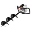 Vevor Gas Post Hole Digger 52Cc 1450W With 8 Drill Bits & Extension Rod Aluminium Alloy - Black - Image 8