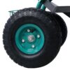 Rolling Garden Scooter Cart Seat With Wheels, 360 Swivel, Tool Tray, Steel Frame - Green - Image 10