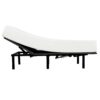 Split King Size Adjustable Bed Base With Wired Remote, Metal Frame - Black - Image 4