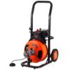 Vevor Drain Cleaning Machine 100Ft X 3 / 8" Auto Feed Sewer Snake Orange - Orange - Image 4