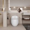 Modern Egg Shape Toilet 1.28 Gpf Single Flush Ceramic - White - Image 18