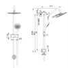 Chrome Round Dual Shower Heads Set With 10" Overhead And Hand Shower, Metal & Plastic Construction - Chrome - Image 3