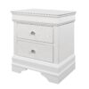 Shaker - Full 5 Pieces Bedroom Set With LED Lighting And Tufted Headboard - White - Image 7