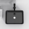 Modern Ceramic Rectangular Vessel Bathroom Sink, Stylish And Easy To Maintain - Black - Image 9