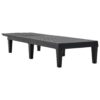 Outdoor Chaise Lounges (Set of 2) With Adjustable Backrest Polypropylene Resin For Patio, Poolside Or Beach - Black - Image 13