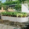 Heavy Duty, Galvanized Raised Garden Bed Kit For Vegetables Flowers & Herbs Rust Resistant - Silver - Image 4