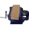 Heavy Duty 4" Cross Slide Vise, Drill Press Metal Milling X - Y, Blue Steel Benchtop Clamp - Blue - Image 7