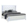 Adalid - King Bed With LED Lights And Tufted Design - White - Image 4