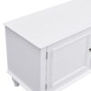 Modern TV Stand For TVs Up To 80", Entertainment Center With Open Compartment, TV Storage Cabinet With 2 Drawers, 2 Cabinets And 5 Solid Legs For Living Room - White - Image 7