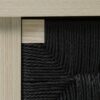 3 Drawer Buffet Sideboard With Adjustable Shelves, Storage Cabinet With Natural Seaweed Decor Doors For Living Room Kitchen Entryway - Natural - Image 19