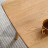 Low Table, Coffee Table With Storage Shelf - Natural - Image 4
