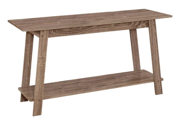 TV Stand, Console, Media Entertainment Center, Storage Shelves, Modern - Taupe