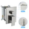 Modern Shower System With Adjustable Slide Bar, Stainless Steel And Brass Construction - Brushed Nickel - Image 8