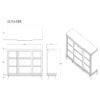 Adalid - Dresser With LED Light And Glittered Drawer Fronts - White - Image 3