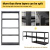 Industrial Heavy Duty 5 Tier Metal Garage Shelving Unit, 2000Lbs Capacity, Adjustable Storage Rack, - Brushed Nickel - Image 4