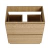 Modern Bathroom Vanity With Single Sink And Double Drawer, Freestanding Engineered Wood Cabinet - Oak - Image 23