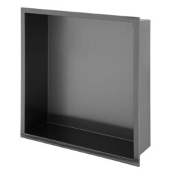 12" X 12" Stainless Steel Shower Niche Waterproof And Durable - Gunmetal Black