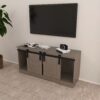 Lane - TV Stand With Sliding Barndoors Water And Heat Resistant Melamine - Rustic - Image 2