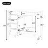Elegant Vintage 36" Bathroom Vanity With Sink And Soft Closing Door, 4 Drawers Of Different Sizes Frame - Green - Image 10