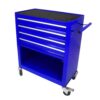 4 Drawers Multifunctional Tool Cart With Wheels - Blue - Image 19