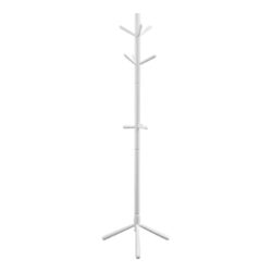 Free Standing Coat Rack 9 Hooks For Entryway - White