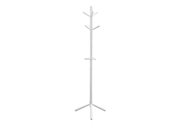 Free Standing Coat Rack 9 Hooks For Entryway - White