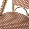 Outdoor Rattan French Barstool Set With Rust / Wicker And, Seat Height - Rust Red / White - Image 14